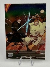 2025 Topps Star Wars Chrome Galaxy Duel on Mustafar The Duel Begins #DOM-1
