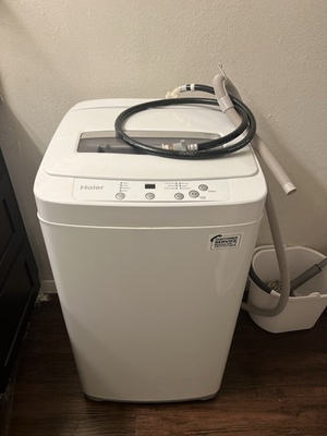 #ad Haier Portable Top Loading Compact Washing Machine White Electric $30.00