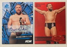 2025 AEW Upper Deck Game Used - Bryan Danielson Blue AUTO + 2022 Red PMG SP