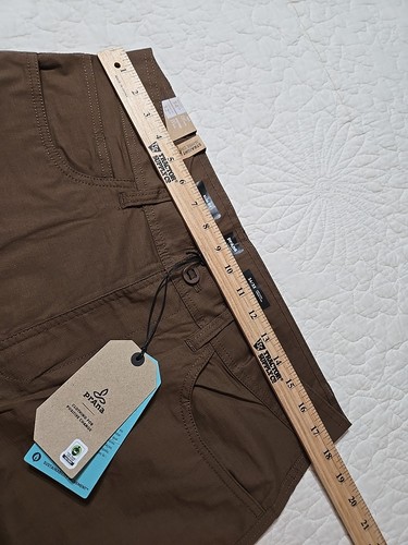 prAna SHIRE DOUBLE PEAK Slim Straight Leg Wanderhose Shire Braun Gr. 34/32 Neu mit Etikett - Bild 9 von 15