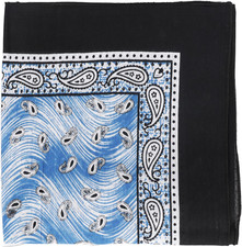 22 Inch Cotton Paisley Bandana