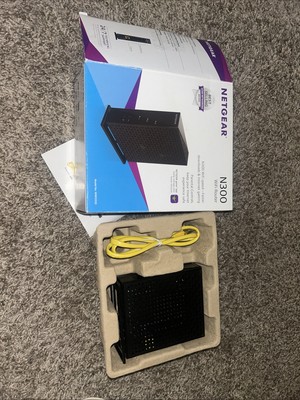 Netgear N300 Wireless WiFi Router WNR2000 Black - missing power adapter bundle