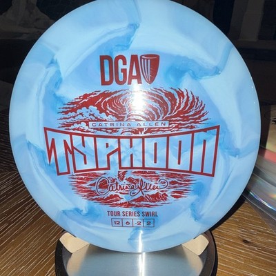DGA Catrina Allen Typhoon Tour Series Swirl Distance Driver Blue 173g 12 6 -2 2