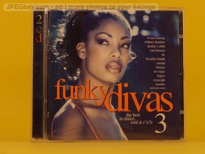 VARIOUS ARTISTS FUNKY DIVAS 3 (2 x CD) (1188) 20+ Track CD Album also Picture Sl