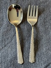 Oneida Cherie Deluxe Stainless Flatware Baby Fork  Spoon Set