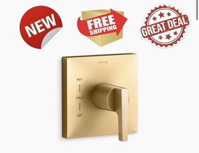 Kohler Honesty 1-Handle Valve Trim Kit Brushed Moderne Brass TS99761-4-2MB