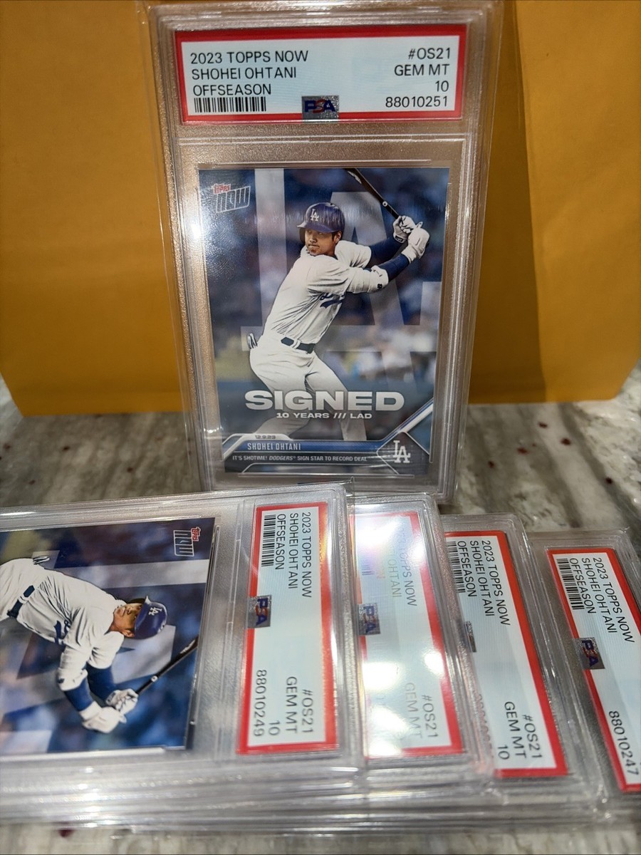 2023 TOPPS NOW OFFSEASON OS21 SHOHEI OHTANI 大谷翔平 PSA10
