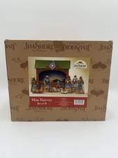 Jim Shore Set of 10 Mini Nativity Figurines 4008789 New 2007