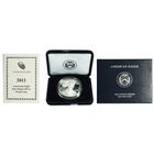 2011-W Proof $1 American Silver Eagle Box, OGP & COA