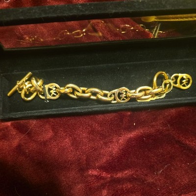 Michael Kors Toggle Link Chain Bracelet Rose Gold 