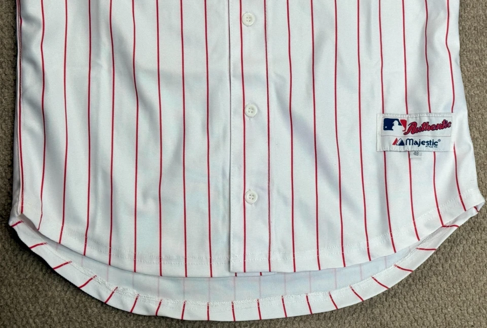 Majestic MLB Philadelphia Phillies #6 Ryan Howard Baseball Jersey Size 48 - Image 3 of 4