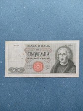 Banconota 5000 Lire Colombo 1° tipo 1964