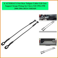 Pair Rear Tailgate Cables Lift Gate Support Straps Pickup For Chevy S10 1994-... Pair Rear Tailgate Cables Lift Gate Support Straps Pickup For Chevy S10 1994-...