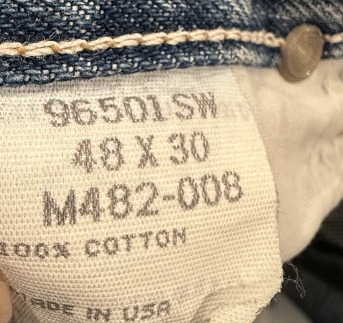 Blaue Herrenjeans Größe 48 x 30 Wrangler Medium Wash - Bild 7 von 8