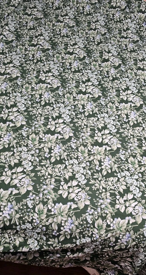 Funda nórdica reversible rara Laura Ashley Bramble floral verde reina, 1 farsa Foto 3 de 4