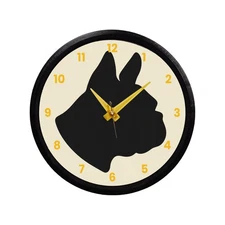 French Bulldog Wall Clock – Dog Lover Decor – 8.5 Inch Round Clock – 3D Printed