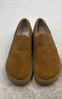 Birkenstock Womens Brown Leather Round Toe Slip On Loafer Shoes Size US 8