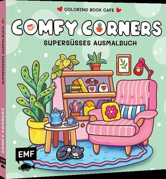 Cozy Coloring - Comfy Corners | Coloring Book Cafe | Taschenbuch | 72 S. | 2026-image
