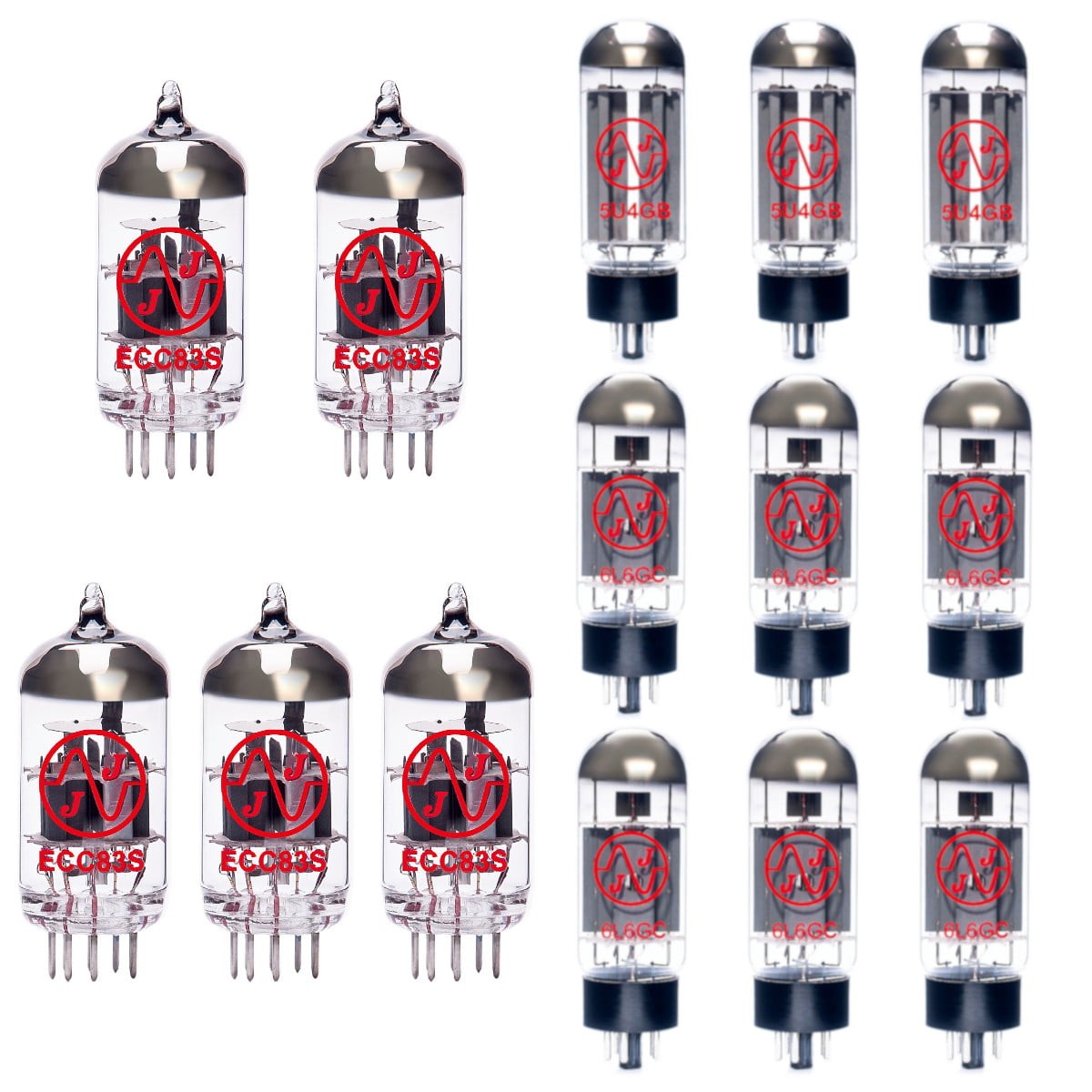 Replacement JJ Valve Kit for Mesa Triple Rectifier (4 x ECC83 1 x Balanced EC...