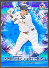 2025 Topps Pristine Manny Machado Precisionaries Blue Refractor /75 Padres DD5