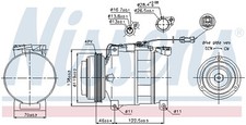 89045 NISSENS Kompressor, Klimaanlage für AUDI,SKODA,VW
