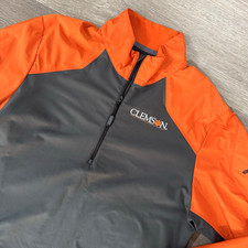 Nike Dri-Fit NCAA Clemson Tigers 1/4-Zip Pullover Windbreaker Jacket Men's L