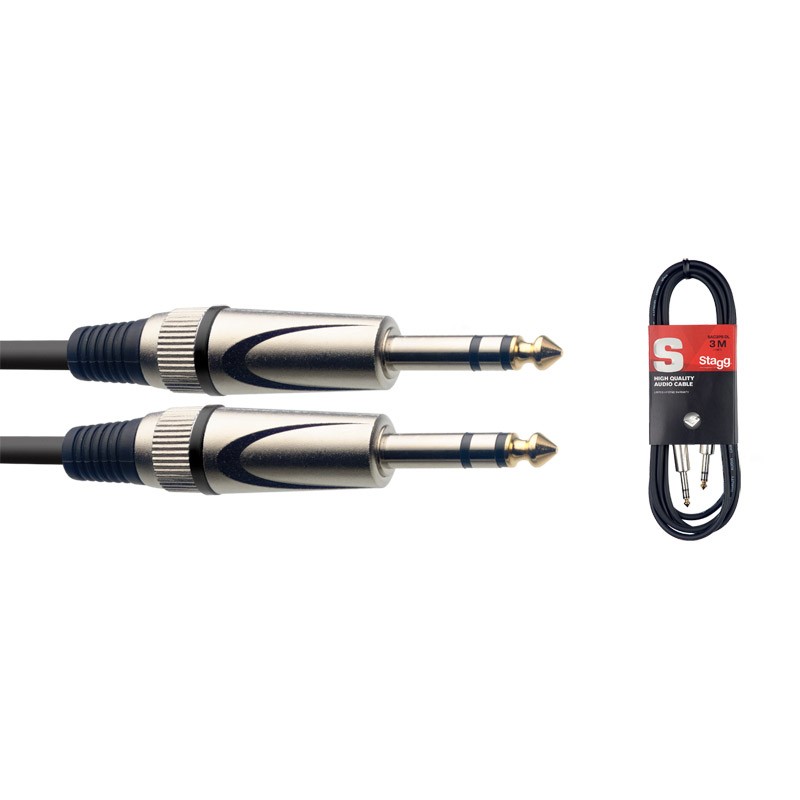 Stagg Stereo 6.3Mm Jack To Jack Audio Cable 3M Sac3ps Dl - Image 4