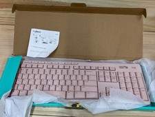Logitech K270 Full-Size Wireless Keyboard Pink Rose Unifying USB Receiver New