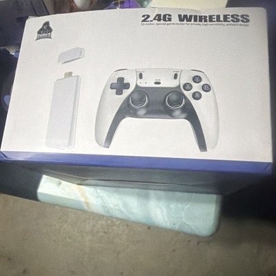 GAMER 2.4G Wireless Game Controller White Black Multi-Platform High Sensitivity