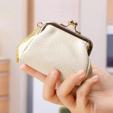 Womens Leather Mini Wallet ID Credit Cards Cash Coin Holder Case Organizer Purse