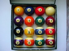 Vintage Aramith Billard Balls Complete 16 Ball Set New in Original Box