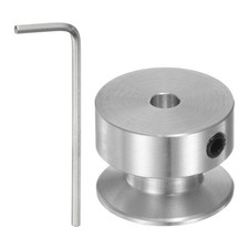 Single Groove Pulley 4mm Fixed Bore 20mm Outer Diameter Aluminum Alloy