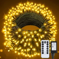 328 Ft 1000 LED Christmas Tree Lights Outdoor Indoor String Lights with 8 Modes 