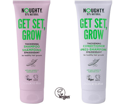 Noughty Get Set Grow Thickening Hair Set - Shampoo & Condtioner 250ml - Vegan