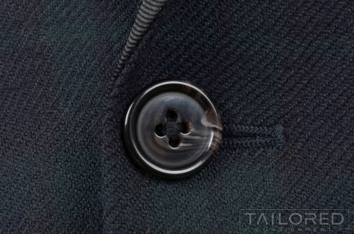 NWT - RALPH LAUREN Green Tartan Check Wool Smoking Jacket Blazer Sport Coat 38 S thumbnail 4