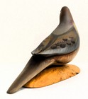 Beautiful SEAN SUTTON MOURNING DOVE CARVING 9" Decoy Wood Bird Carving Sculpture — photo 6