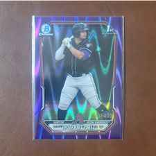 Bowman 1st  2026 MLB Baseball Card - Enyervet Perez #BCP-71 Purple RayWave /250