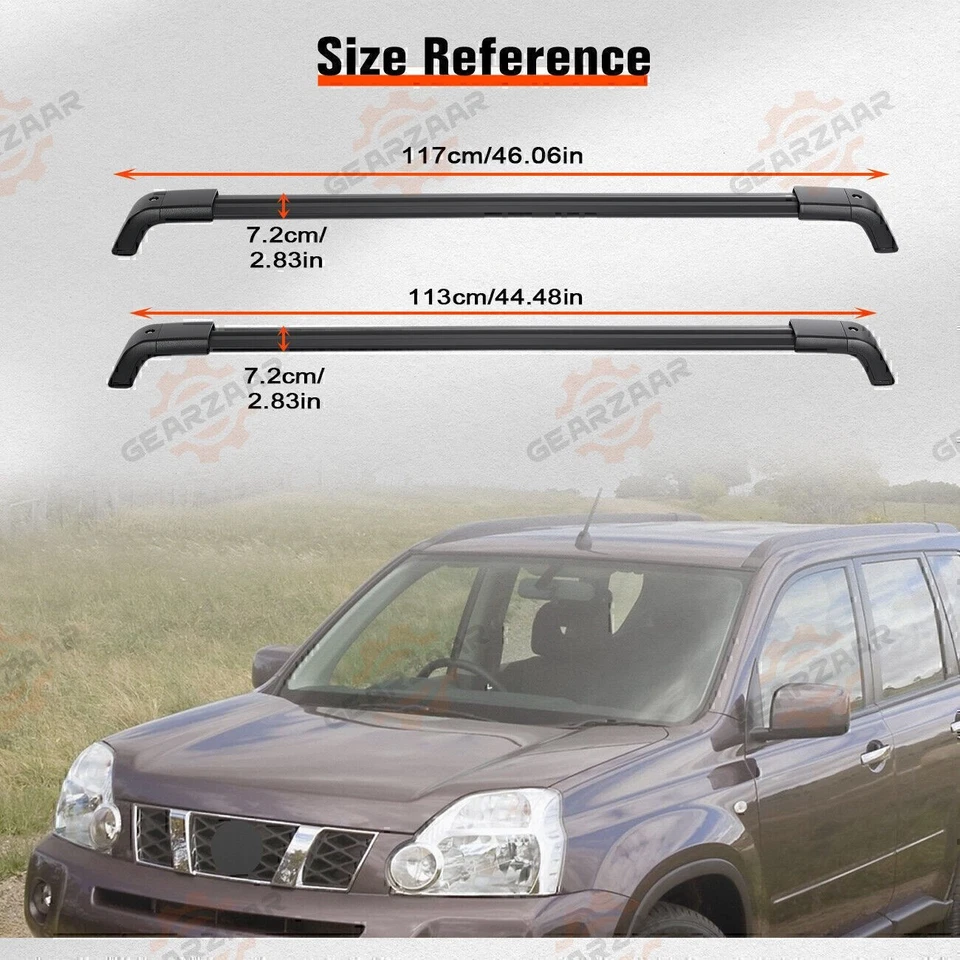 2x NEW CROSS BAR ROOF RACK For NISSAN X TRAIL 2008 - 2016 T31 X-TRAIL - image 4 of 4