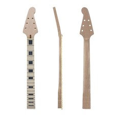 New Guitar Neck 22 Fret Mahogany Maple Fretboard 24.75 Inch Block Inlay Binding