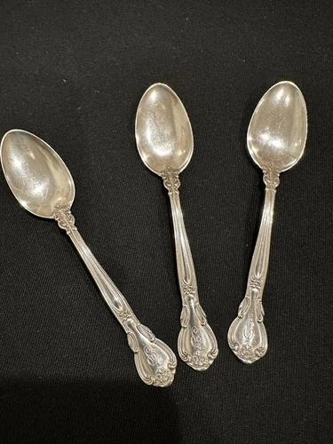 Gorham Chantilly Sterling Silver 3 Spoons w/Monogram