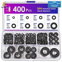 Unterlegscheiben Edelstahl Schwarz 400 StüCk Beilagscheiben Set