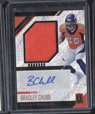 Bradley Chubb 2018 Panini Unparalleled Rookie Patch Auto RPA Denver Broncos NFL