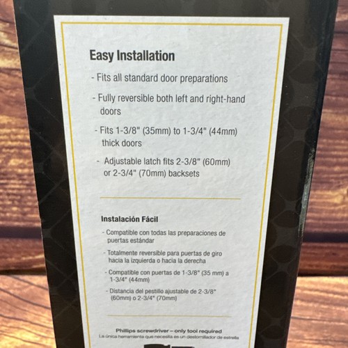 Baldwin Prestige Spyglass Matte Black Square Single Cylinder Deadbolt w/SmartKey - Picture 6 of 8