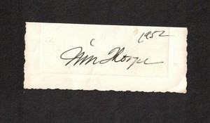 Jim Thorpe American Athlete Original Signed Autograph Cut Signature Dated 1952