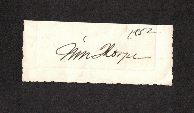 Jim Thorpe American Athlete Original Signed Autograph Cut Signature Dated 1952