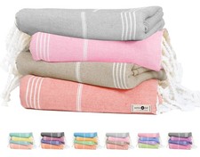 Large Turkish Towels Set of 4, Lightweight, Quick Dry, Durable, Absorbent, 10...