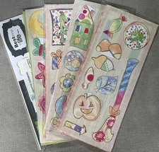 Creative Memories Jumbo Great Lengths Stickers Lot of 4 + Bonus Stickers New