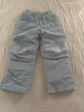 Lands' End Blue Squall Ski/Snow Pants, Kids Size 7, Grow-a-Long Pants