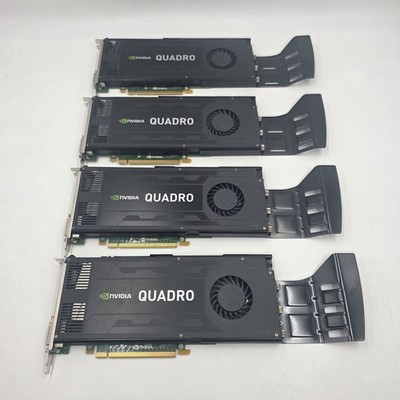 LOT of 4 | NVIDIA Quadro K4000 3GB GDDR5 Video Graphics Card GPU w/ Bracket