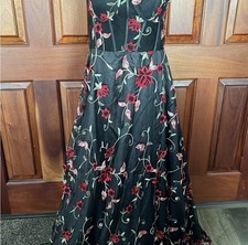 Windsor Katherine embroidered tulle ball gown Prom Corset Bustier Floral 11/12